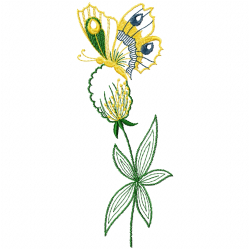 Butterfly Embroidery Design 9